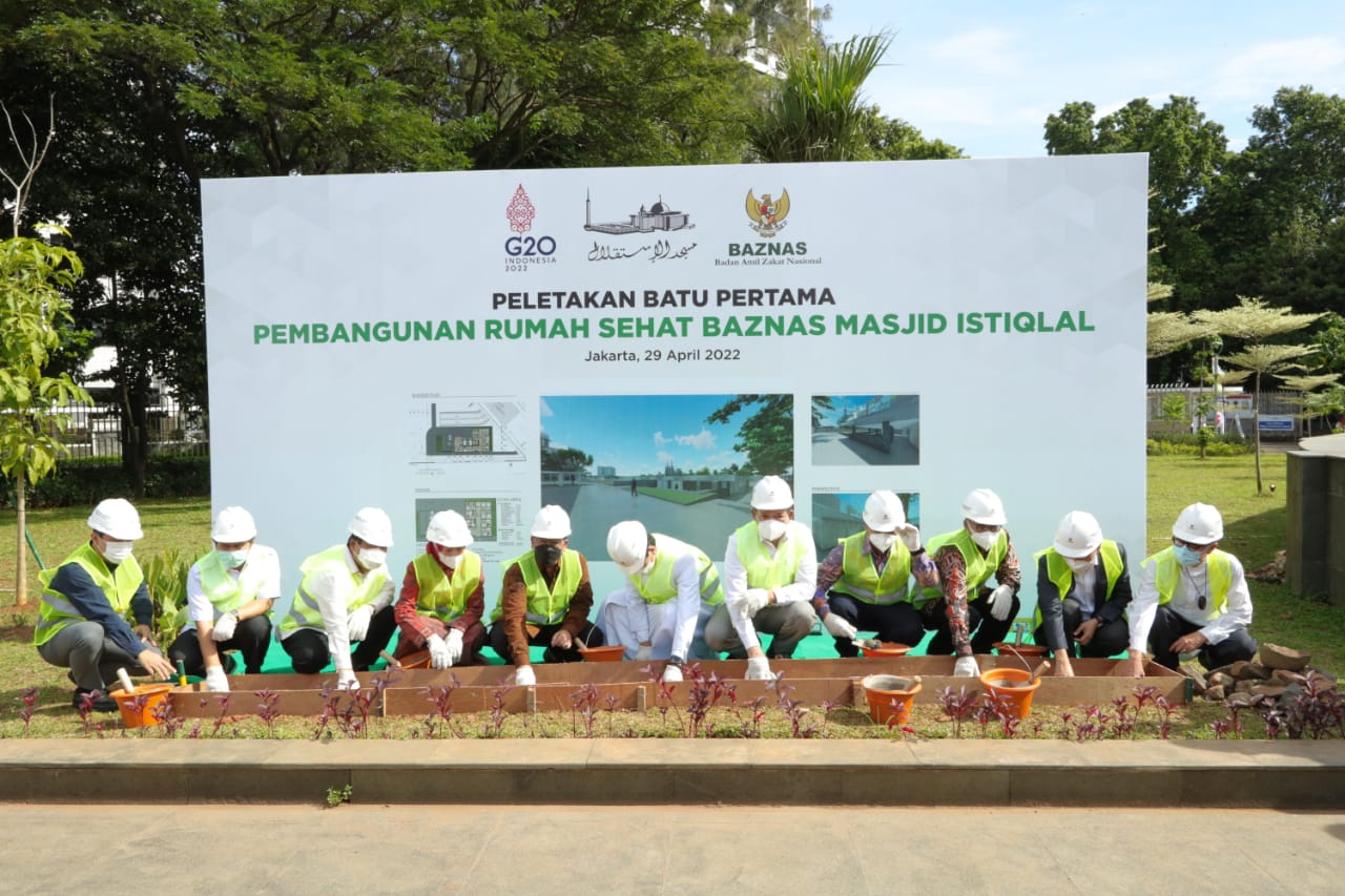 Peletakan batu pertama pembangunan rumah sehat Masjid Istiqlal/IST