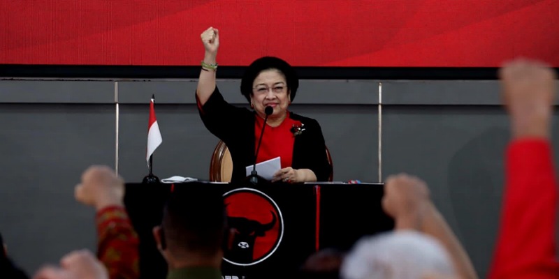 Ketua Umum PDIP, Megawati Soekarnoputri di Rekernas/Ist