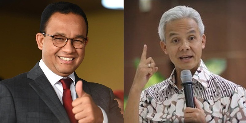 Gubernur DKI Jakarta Anies Baswedan dan Gubernur Jawa Tengah Ganjar Pranowo/Net