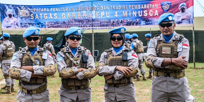 Empat personel terbaik dari Polda Banten dikirim ke misi perdamaian di Afrika Tengah/Repro