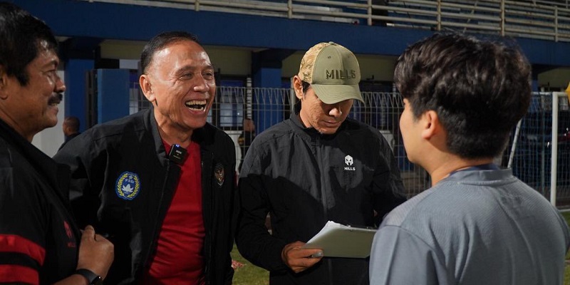 Ketua Umum PSSI Mochamad Iriawan bersama pelatih Timnas Indonesia Shin Tae Yong/Repro