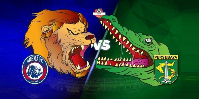 Ilustrasi pertandingan super big match Arema Vs Persebaya di Liga1 Indonesia/Repro