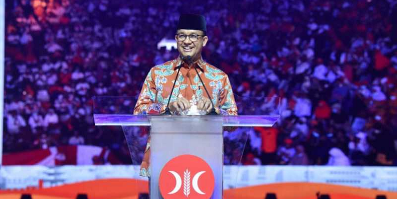 Gubernur DKI Jakarta Anies Baswedan di perayaan Milad PKS ke 20/Net