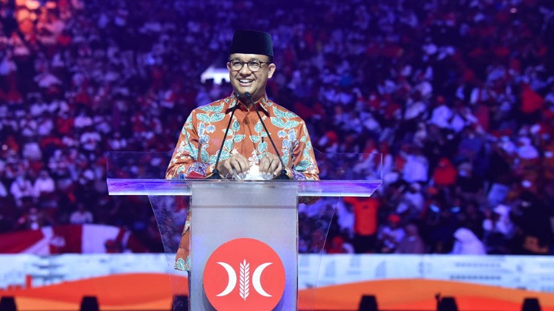 Anies Baswedan resmi mendapat dukungan PKS dalam pencapresan 2024. Dukungan PKS menggenapkan dukungan setelah Nasdem dan Demokrat sebelumnya sudah memberikan dukungan/Repro