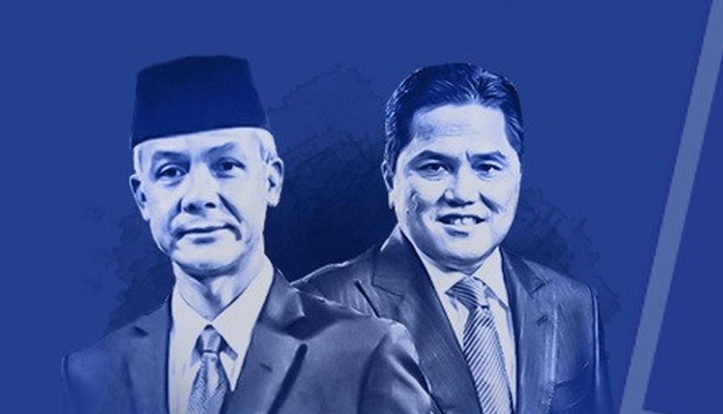 Partai Amanat Nasional (PAN) memberi kode dukungan untuk Ganjar Pranowo dengan Erick Thohir/Net