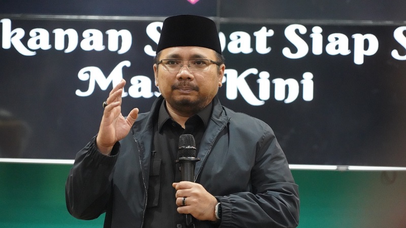 Menteri Agama Yaqut Cholil Qoumas mengimbau Pemda mengakomodir permohonan izin fasilitas keagamaan. (Foto: Kemenag)