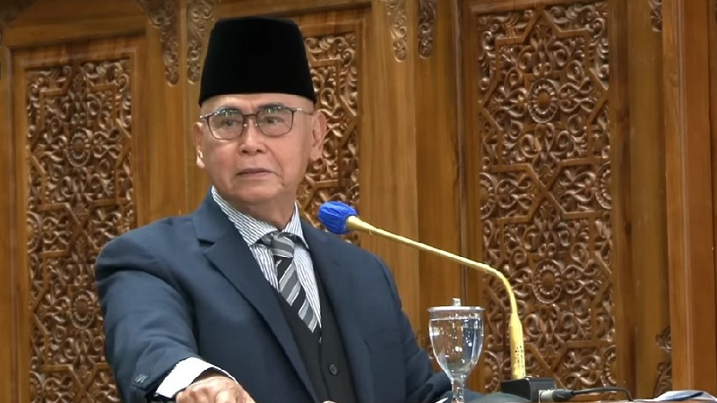 Pimpinan tertinggi Pondok Pesantren Al-Zaytun, Syech Panji Gumilang. -