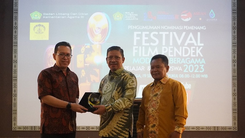 Pengumuman Festival Film Pendek Moderasi Beragama. (Foto: Dok Kemenag)