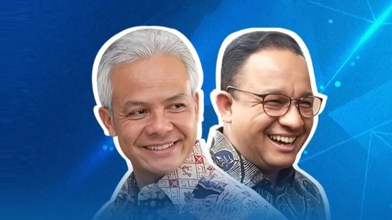 Bacapres Ganjar Pranowo dan Bacapres Anies Baswedan. (Foto: Net)