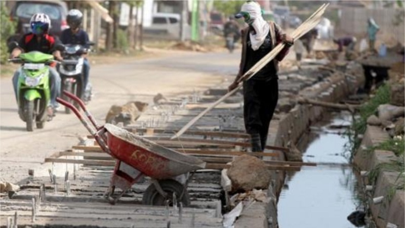 Ilustrasi perbaikan drainase. (Foto: Repro)