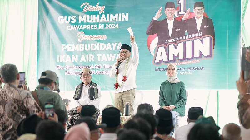 Cawapres nomor urut 2, Muhaimin Iskandar. (Foto: X @cakiminNOW