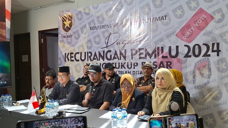 Partai Ummat mengaku kehilangan setengah suara akibat Sirekap (Foto: Disway)