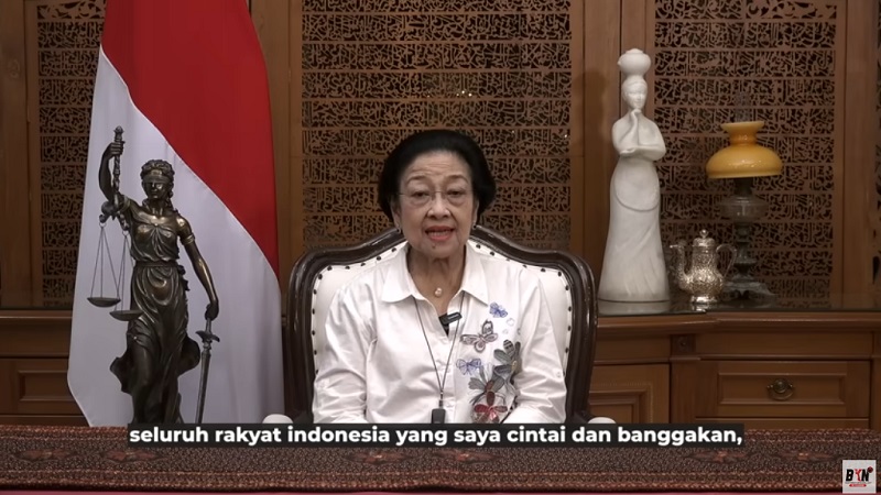 Ketum PDIP Megawati Soekarnoputri. (Foto: Repro)