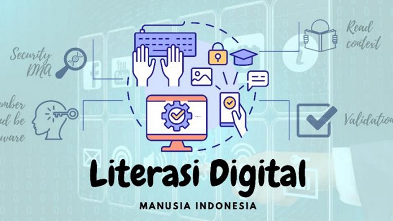 Ilustrasi literasi digital. (Foto: Medsos)