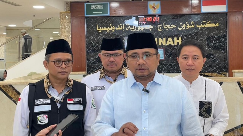 Menteri Agama Yaqut Cholil Qoumas di Daker Madinah. (Foto: Dok Kemenag)