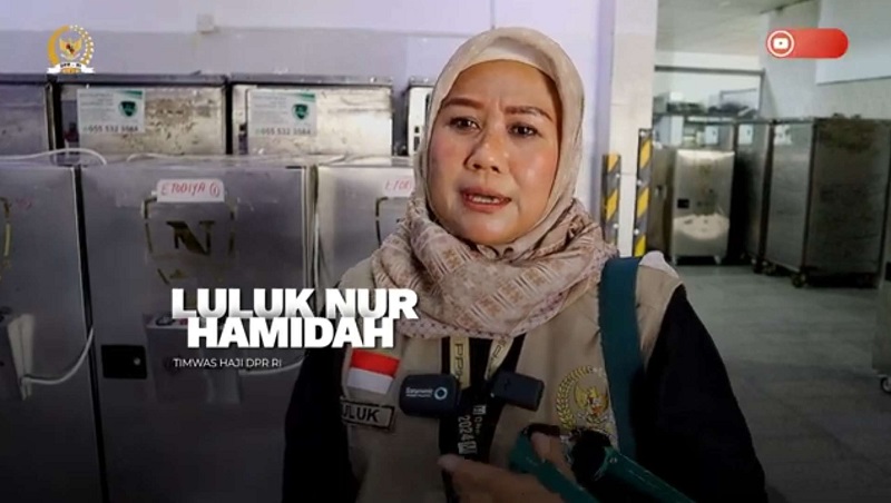 Anggota Timwas Haji DPR RI, Luluk Nur Hamidah. (Foto: Tangkapan Layar Youtube DPR RI)