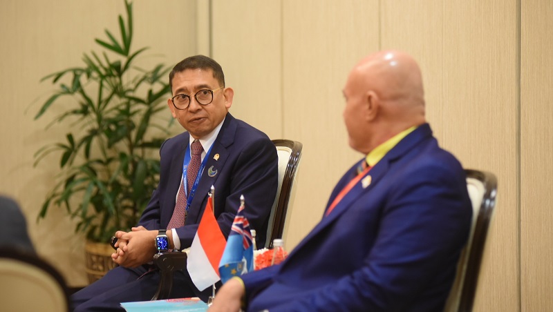 Ketua BKSAP DPR RI Fadli Zon melakukan pertemuan bilateral antara Parlemen Indonesia dengan Parlemen Tuvalu. [Foto: Dok DPR]