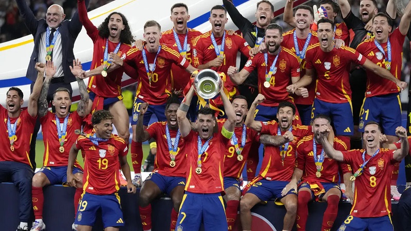 Spanyol juara Euro 2024. [Foto: AP Photo/Frank Augstein]
