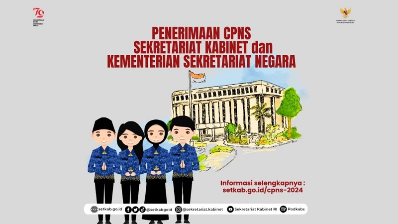 Pembukaan penerimaan CPNS di Setkab dan  Kemensetneg. [Foto: Repro]