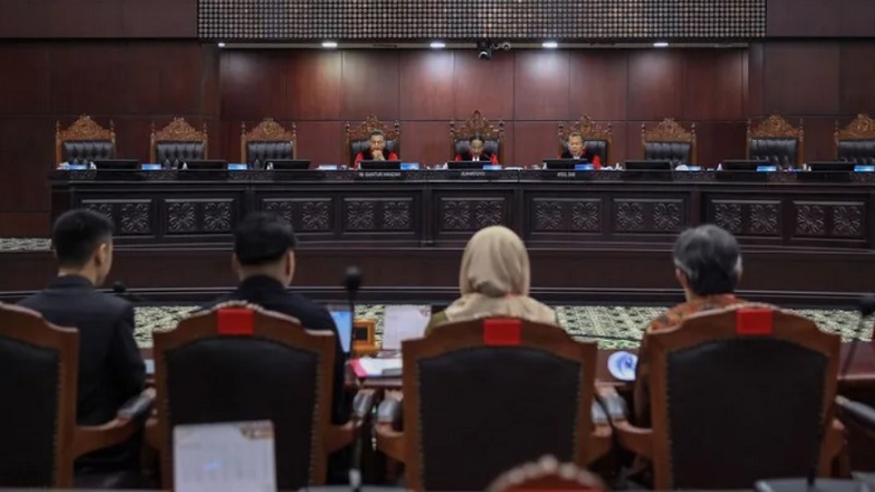 Sidang Mahkamah Konstitusi. [Foto: Repro]