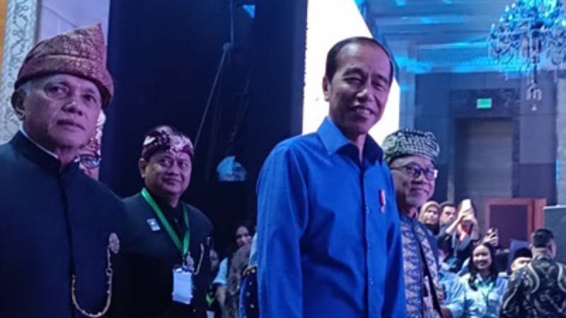 Presiden Jokowi di acara HUT PAN. [Foto: Repro]