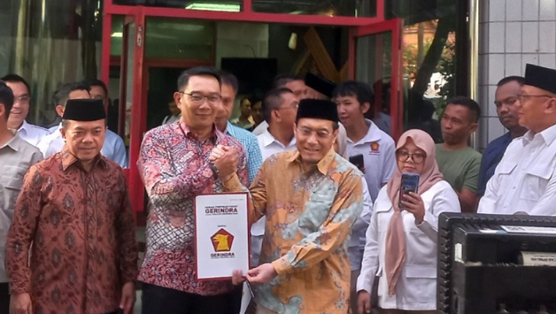 Bakal calon Gubernur dan bakal calon wagub Ridwan Kamil - Suswono secara resmi mendapat rekomendasi di Pilgub Jakarta. [Foto: Repro]