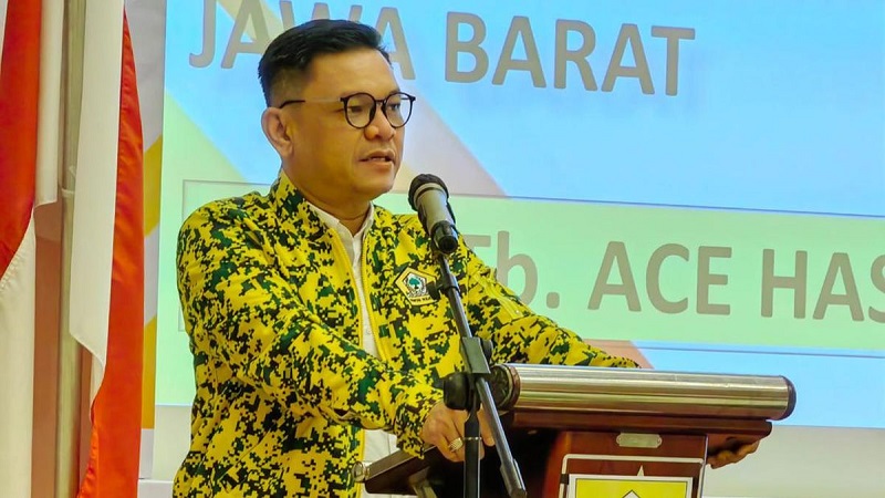 TB Ace Hasan Syadzili diumumkan Ketua Umum DPP Golkar yang baru Bahlil Lahadalia sebagai  Wakil Ketua Umum DPP Partai Golkar. [Foto: Repro]