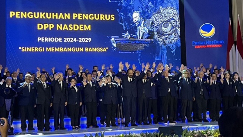 Pengurus DPP NasDem 2024-2029 Dikukuhkan, Saan Mustofa Jabat Waketum Gantikan Ahmad Ali