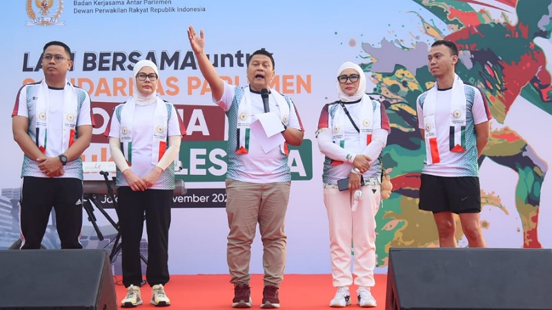 Gelorakan Kemerdekaan Palestina, BKSAP Gelar Solidarity Run for Palestine