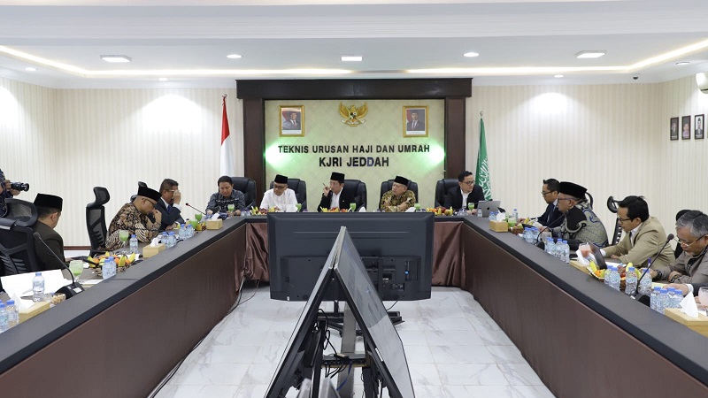 Persiapan Haji Tahun 2025, Menteri Agama Gelar Rakor di KUH Jeddah