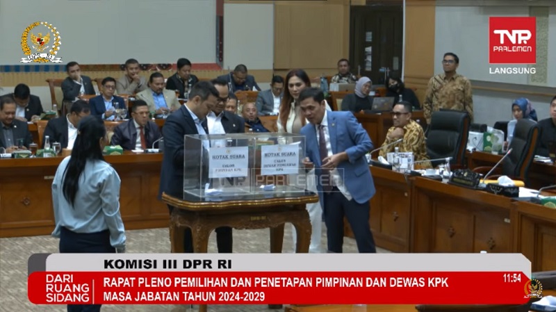 Sah! Voting Komisi III Terpilih 5 Pimpinan dan Dewas KPK, Ini Nama-namanya