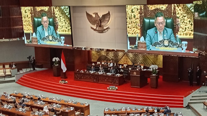 Rapat Paripurna DPR RI. [Foto: Repro/RMN]