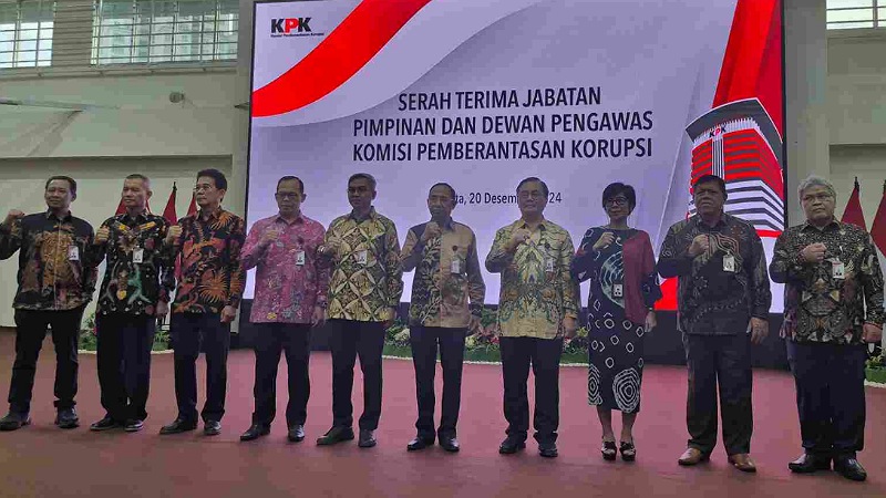 Sertijab Beres, KPK Periode 2024 - 2029 Resmi Bertugas