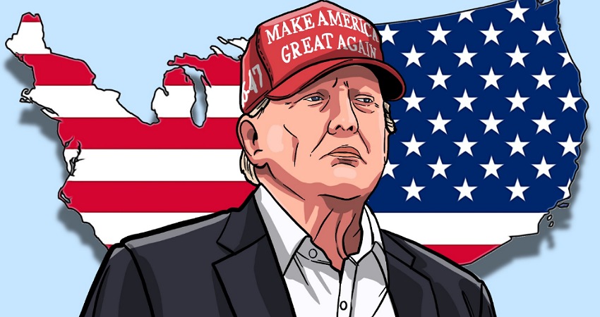 ILUSTRASI Make America Great Again, Kemenangan Donald Trump dan Bangkitnya Maskulinitas Hegemonik.-Maulana Pamuji Gusti-Harian Disway-