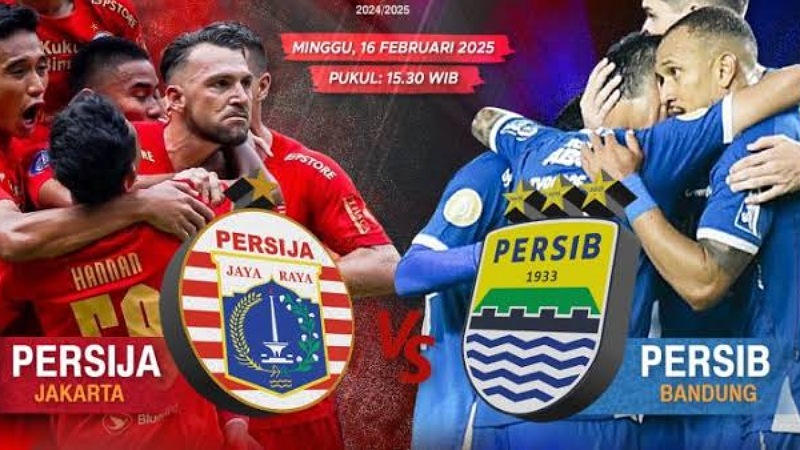 Ilustrasi laga Persija Vs Persib. [Foto: Medsos]