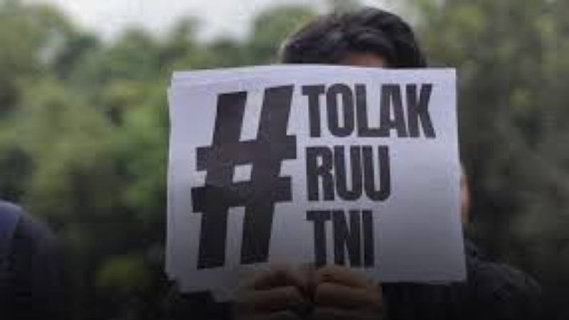 Ilustrasi Tolak RUU TNI --