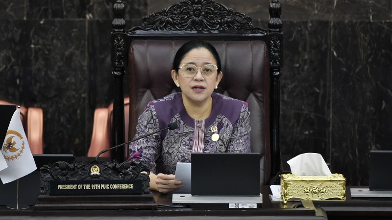 Islam Kekuatan Dunia! Puan Maharani Buka Sidang Parlemen Negara OKI di Senayan Ketua DPR RI Puan Maharani membuka Sidang Komite Umum ke-26 Parliamentary Union of the OIC Member States (PUIC), Rabu (14/5/2025). - Humas DPR -