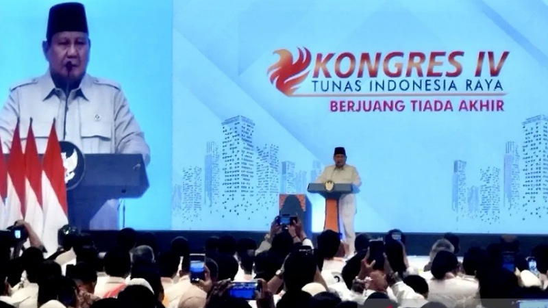 Prabowo Larang Kader Serukan "Dua Periode: Simpan Saja Dalam Hati!
