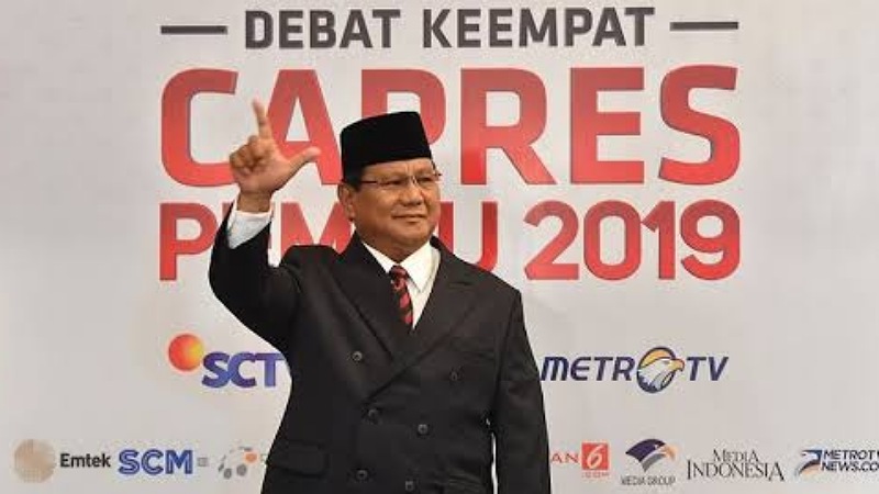 Ramalan yang Ditertawakan Presiden Prabowo Subianto saat menjadi Capres pada 2019 meramal soal perang. - Foto: Repro -