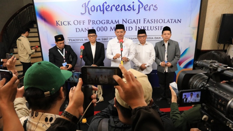 Kemenag Luncurkan Ngaji Fasholatan & 1.000 Masjid Inklusif Rilis Kick Off Program Ngaji Fasholatan & 1.000 Masjid Inklusif - Foto: Kemenag -