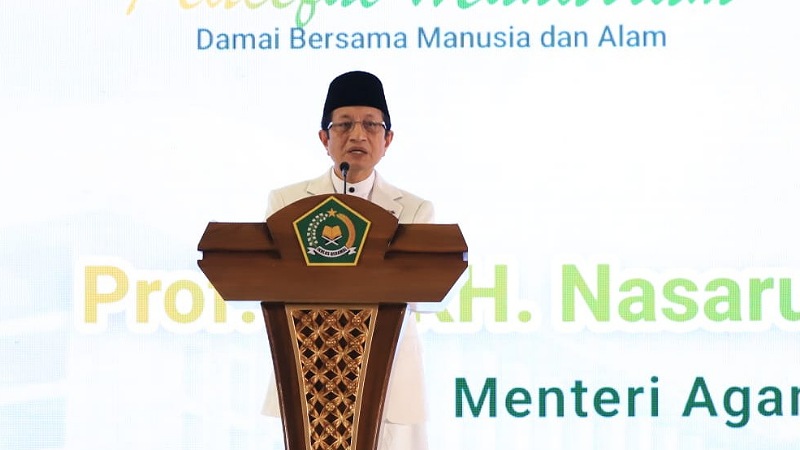 Pesan Menag di Nikahan Masal: Makcomblang Itu Mulia, Nikah Itu Berkah! Menteri Agama Nasaruddin Umar- Foto: Kemenag -