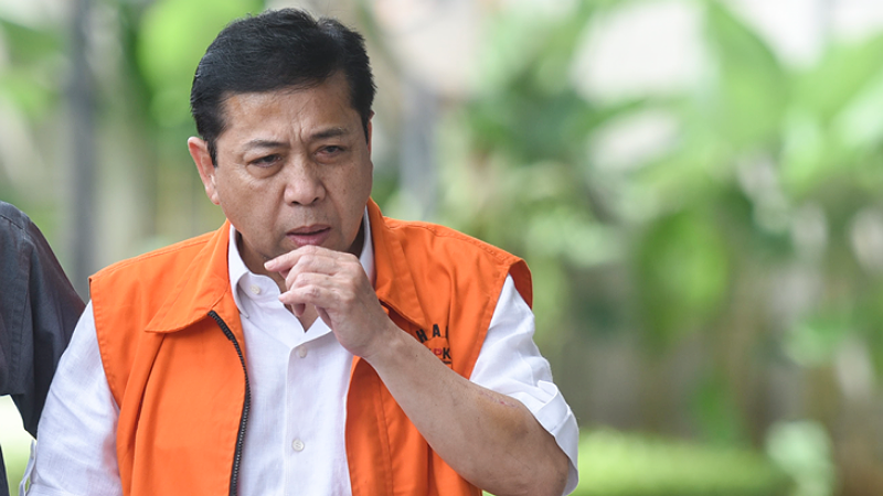 Mantan Ketua DPR RI, terpidana kasus korupsi proyek KTP elektronik (KTP-el)  Setya Novanto - Repro -