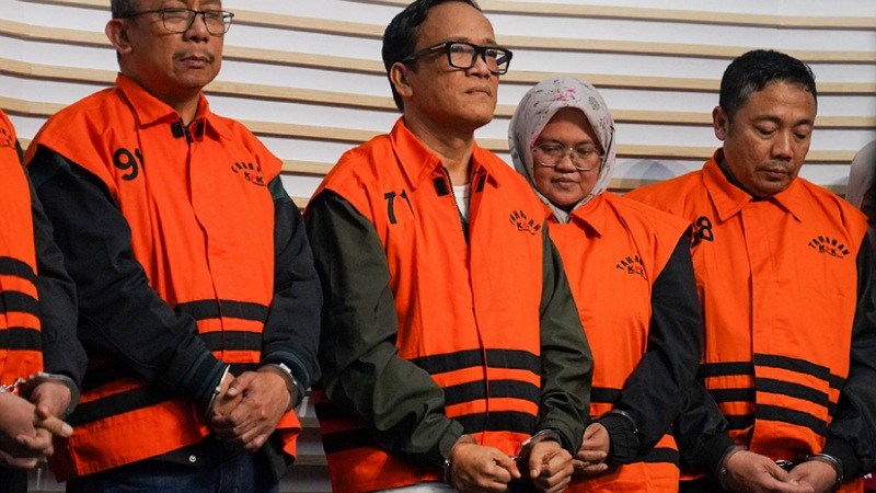 Wamenaker Noel Resmi Jadi Tersangka, Minta Maaf Sama Prabowo! Wamenaker Immanuel Ebenezer alias Noel sebagai tersangka kasus dugaan pemerasan dalam pengurusan sertifikasi Keselamatan dan Kesehatan Kerja (K3). - Dok. KPK -
