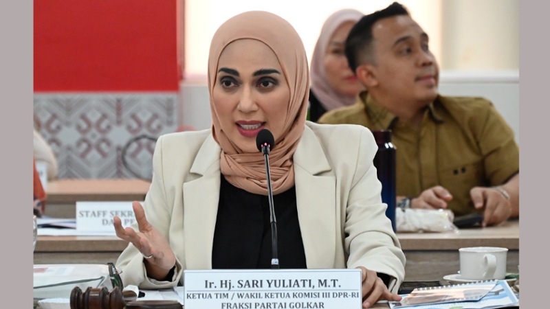 Komisi III DPR Fokus Pembaruan KUHAP Saat Kunjungan ke Sulut Wakil Ketua Komisi III DPR RI, Sari Yuliati - Humas DPR -
