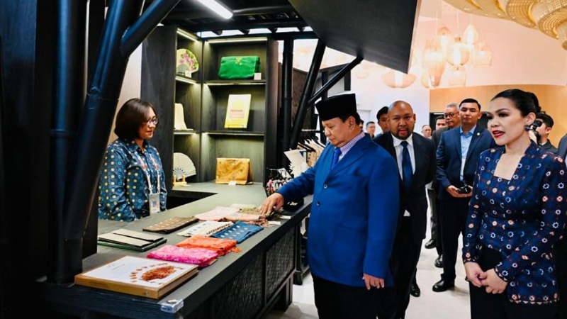 Presiden RI, Prabowo Suboanto, melakukan kunjungan ke Paviliun Indonesia dalam Expo 2025 Osaka, Jepang, pada Sabtu (20/9/2025). - BPMI Setpres -