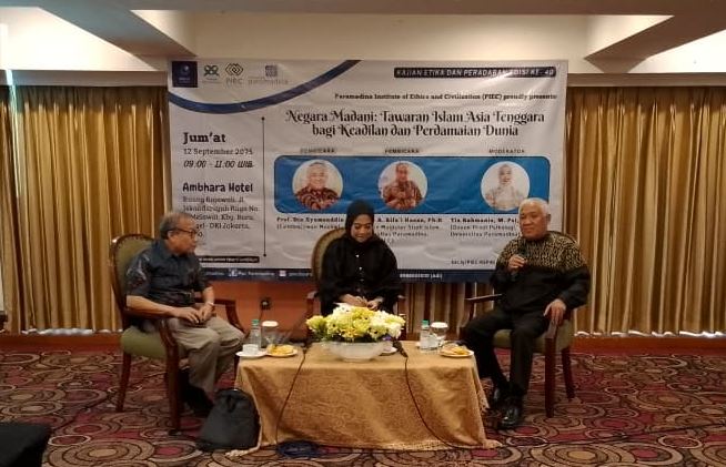 Prof. Din Bicara Wawasan Madani untuk Tata Dunia Baru yang Damai dan Adil