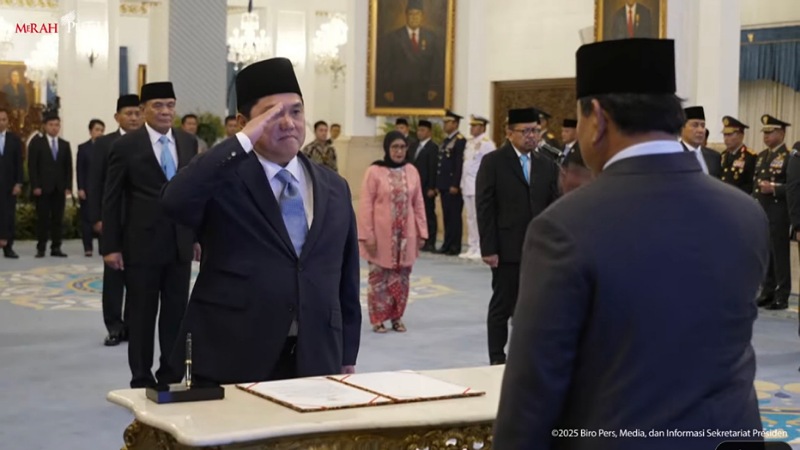 Reshuffle Jilid III! Prabowo Lantik 11 Pejabat Baru, Erick Thohir Jadi Menpora