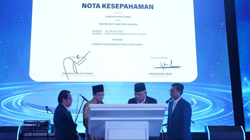 Kemenag Gandeng BSSN, Menteri Agama: Data Masyarakat Harus Aman di Era Digital!