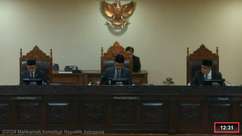 Majelis Kehormatan Mahkamah Konstitusi (MKMK) memutuskan Hakim Konstitusi Arsul Sani tidak terbukti melakukan pemalsuan ijazah doktoral seperti yang sempat ramai diberitakan publik. - Tangkapanlayar -