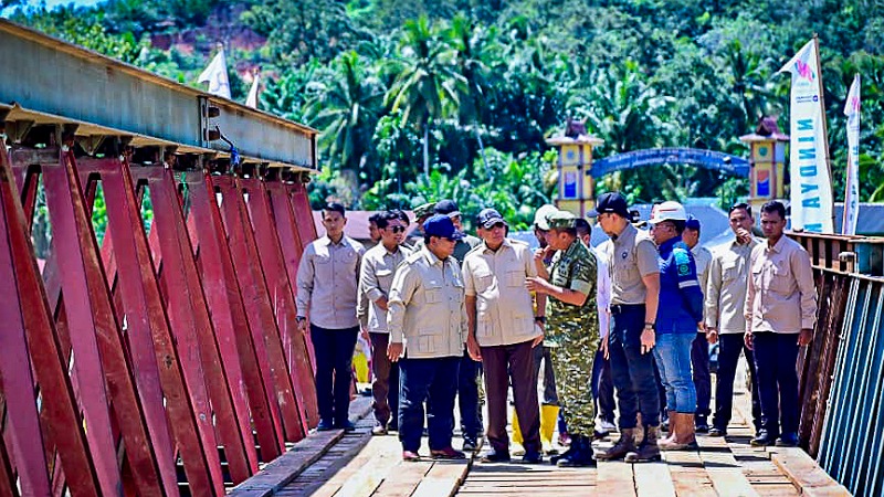 Prabowo Kawal!  Pastikan Jembatan Penghubung Rakyat Segera Tuntas